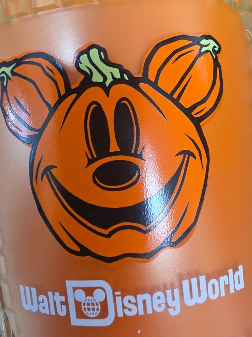 isney World Starbucks Candy Corn Grid Tumbler Halloween Mickey Pumpkin 24oz